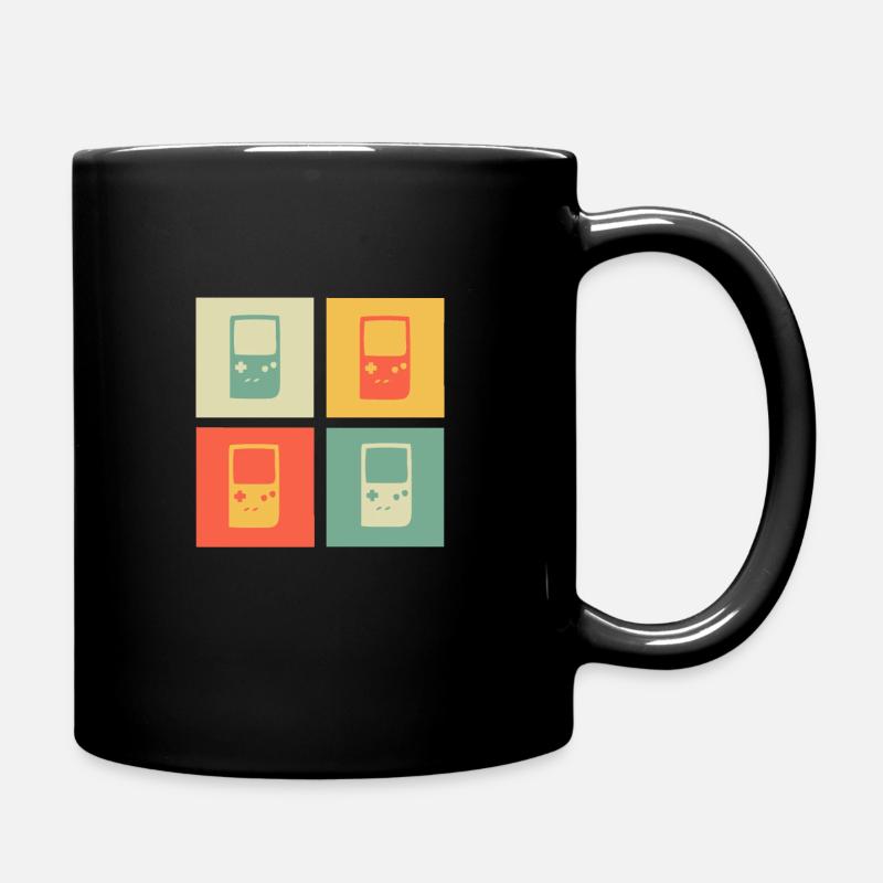 Retrogaming Gaming Zocker Old School Geschenk 2d - Tasse einfarbig - Schwarz