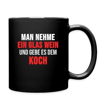 Chef TShirt Cooking Cook Culinary Art Gift - Full Colour Mug - black - Right