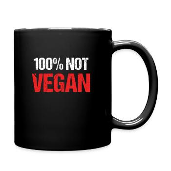 Predator Shirt Cadeau Viande Anti Végétalien - Mug uni - noir - Droite