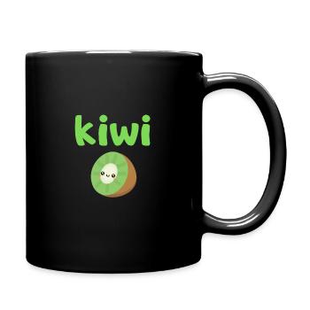 cute kiwi t-shirt cute birthday gift - Full Colour Mug - black - Right