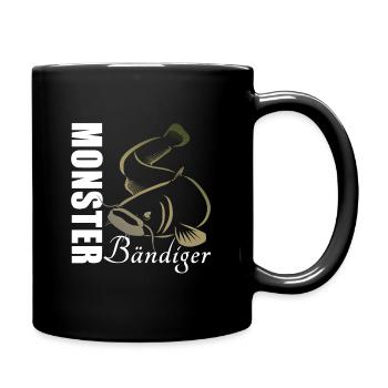 Waller Angeln - Monster Bändiger - Tasse einfarbig - Schwarz - Rechts