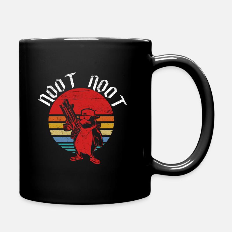 Noot Noot Pingu Lustig Vintage Pinguin Geschenk - Tasse einfarbig - Schwarz