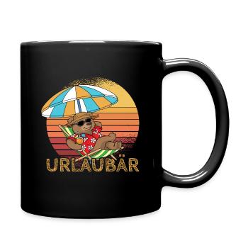 Vacancier vacances voyage vacances plage soleil mer - Mug uni - noir - Droite
