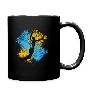 Freestyle-Roller - Tasse einfarbig - Schwarz - Rechts