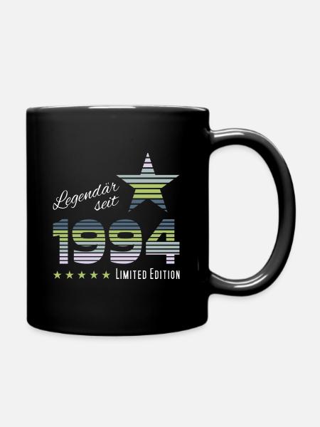 1994 geboren | Geburtstag | B-day | Spruch Legende - Tasse einfarbig - Schwarz