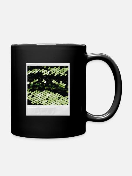 Image instantanée paillette - Mug uni - noir
