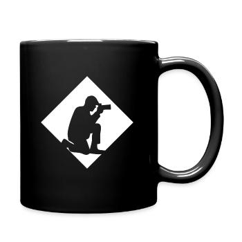 Photographe silhouette photographier - Mug uni - noir - Droite