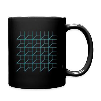 Optische Illusion Täuschung Formen Geometrie Optik - Tasse einfarbig - Schwarz - Rechts