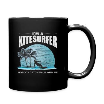Windsurfing Kitesurfing I'm a Kitesurfer - Full Colour Mug - black - Right