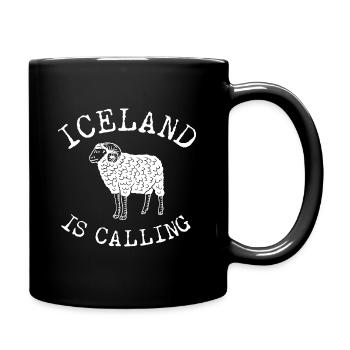 Islande Moutons Islandais Moutons Islandais Islande - Mug uni - noir - Droite