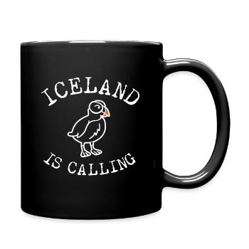 Iceland puffin puffin puffin - Full Colour Mug - black - Right