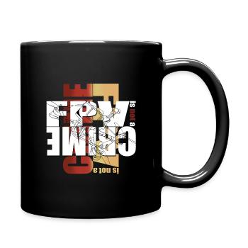 FPV Drohne Drohnen - Tasse einfarbig - Schwarz - Rechts