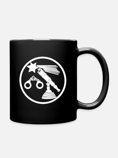 Opticians Guild Logo Coat of Arms - Full Colour Mug - black