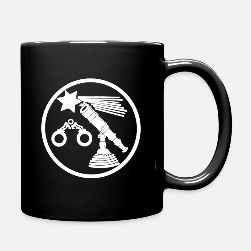 Augenoptiker Zunft Logo Wappen - Tasse einfarbig - Schwarz
