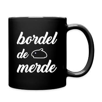 bordel de mer.. - Mug uni - noir - Droite