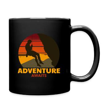 L'aventure attend l'alpinisme - Mug uni - noir - Droite