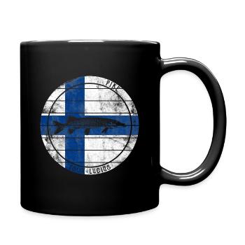 Pike Fish Predatory fish Fishing Finland - Full Colour Mug - black - Right