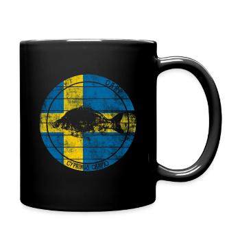 Karpfen Fisch Angeln Schweden - Tasse einfarbig - Schwarz - Rechts