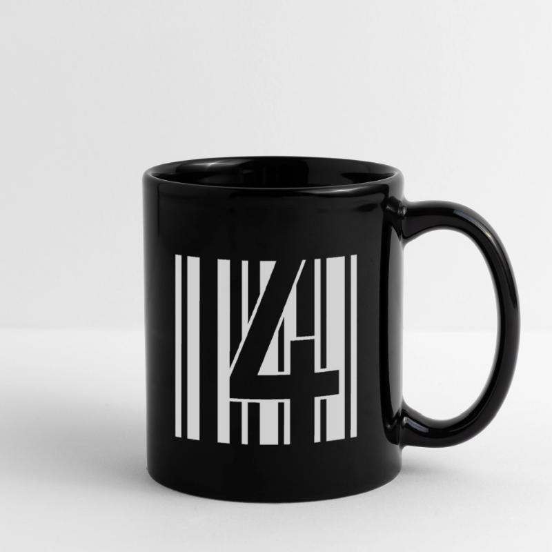 B4RCODE. 4 Logo Tasse einfarbig