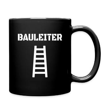 Bauarbeiter Maurer Handwerker Humor Bauleiter - Tasse einfarbig - Schwarz - Rechts