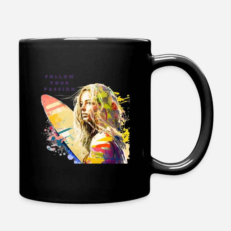 Suivez votre passion - Mug uni - noir