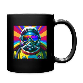 Astronaut of the future - Full Colour Mug - black - Right