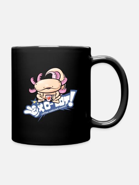 XO-LOT coffee-addicted - Full Colour Mug - black