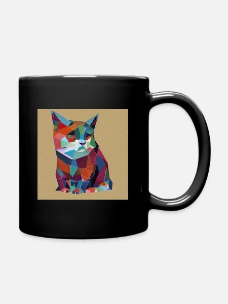 Origami - Mug uni - noir