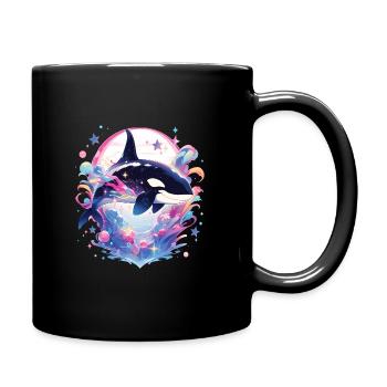 Killer Whale - Tasse einfarbig - Schwarz - Rechts