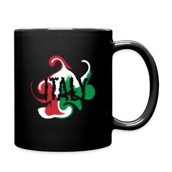 Italy - Full Colour Mug - black - Right