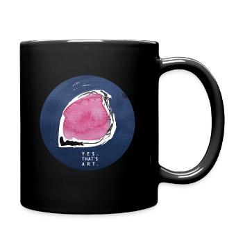 YES. THAT‘s ART. - Tasse einfarbig - Schwarz - Rechts