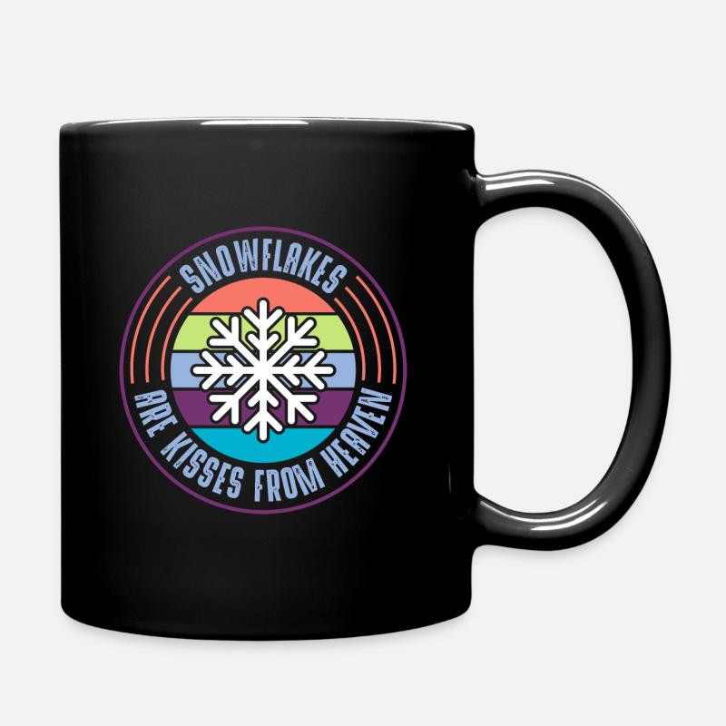 Flocon de neige - Mug uni - noir