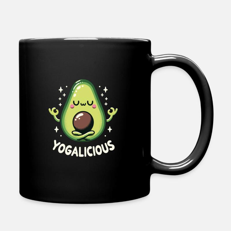 Avocado Zen - Tasse einfarbig - Schwarz