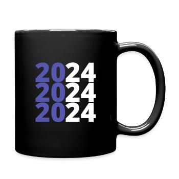 2024 - Bleu - Mug uni - noir - Droite