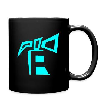 PG 100 Feuerwehr Design Feuerlöscher - Tasse einfarbig - Schwarz - Rechts