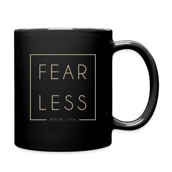 Fearless - Tasse einfarbig - Schwarz - Rechts