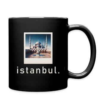 Mosquée Bleue Istanbul Photo Rétro - Mug uni - noir - Droite