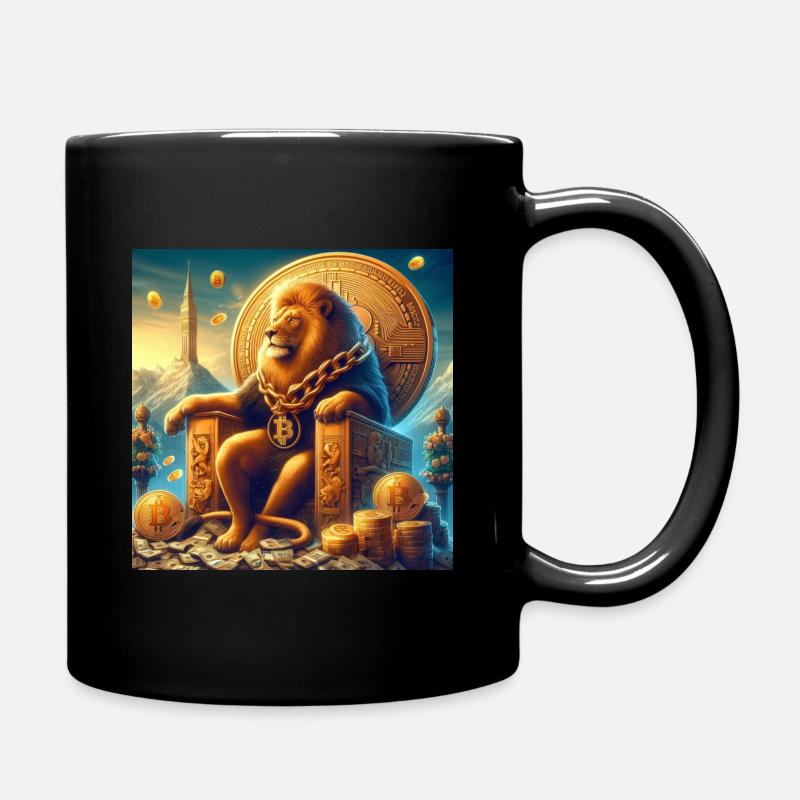 Bitcoin Lion - Tasse einfarbig - Schwarz