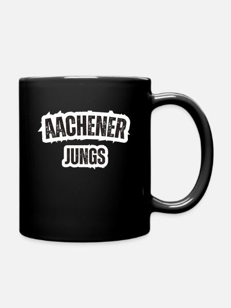 Aachener Jungs - Tasse einfarbig - Schwarz