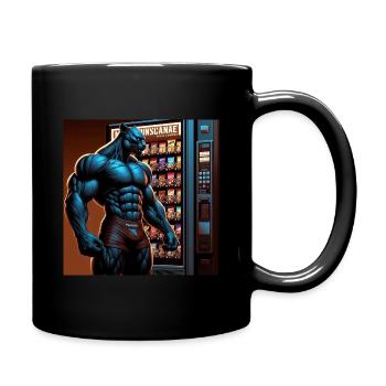 Snackpanther - Tasse einfarbig - Schwarz - Rechts