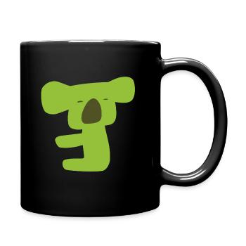 Koala - Tasse einfarbig - Schwarz - Rechts