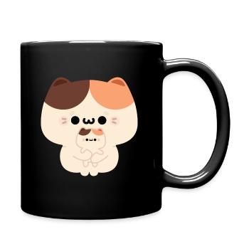 Tortie Cat Love - Mug uni - noir - Droite