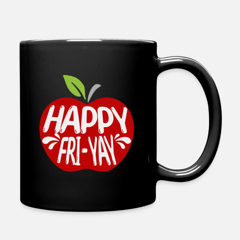 Humour Vendredi Enseignant Weekend - Mug uni - noir