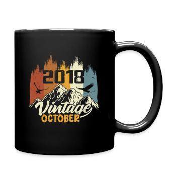 Né Octobre 2018 - Anniversaire Octobre 2018 - Mug uni - noir - Droite