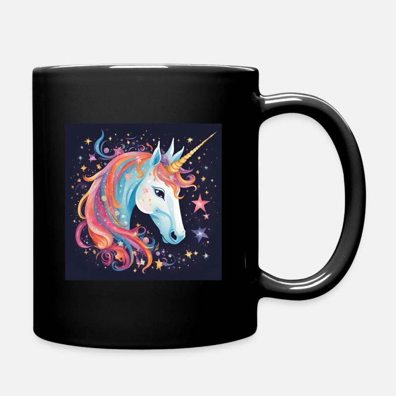 Just a Unicorn - Full Colour Mug - black