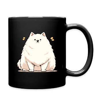 Hund mach sitz und ist hungrig - Tasse einfarbig - Schwarz - Rechts
