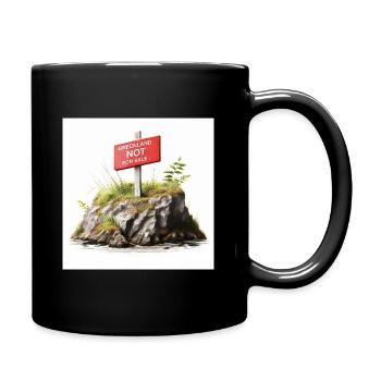 Groenland non à vendre - Mug uni - noir - Droite