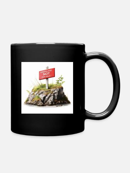 Groenland non à vendre - Mug uni - noir