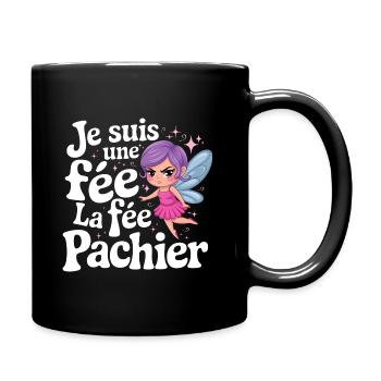 Je Suis Une Fée Pachier Femme Humour - Mug uni - noir - Droite