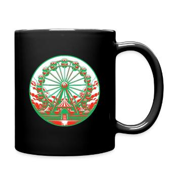 Riesenrad - Tasse einfarbig - Schwarz - Rechts